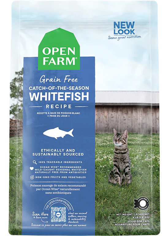    - Cat food discounts and promotions  Open Farm Catch-of-the-Season Whitefish Cat Food