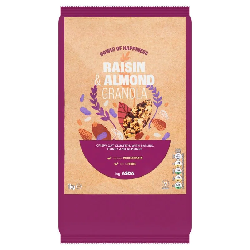 - Cat anti-jump window safety netASDA Raisin & Almond Granola