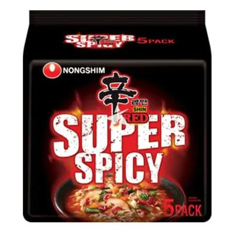 - Organic cotton dog bibsSuper Spicy 120g Instant Noodles - Pack of 5 - By Nongshim