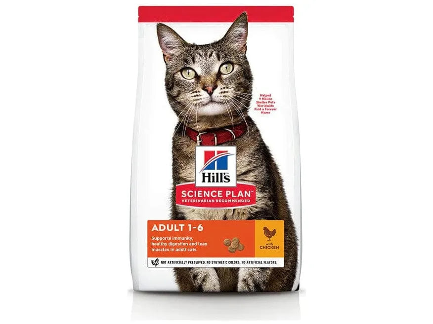    - Cat food for immune system support  Hill`s Science Plan Adult Cat Food with Chicken 300g