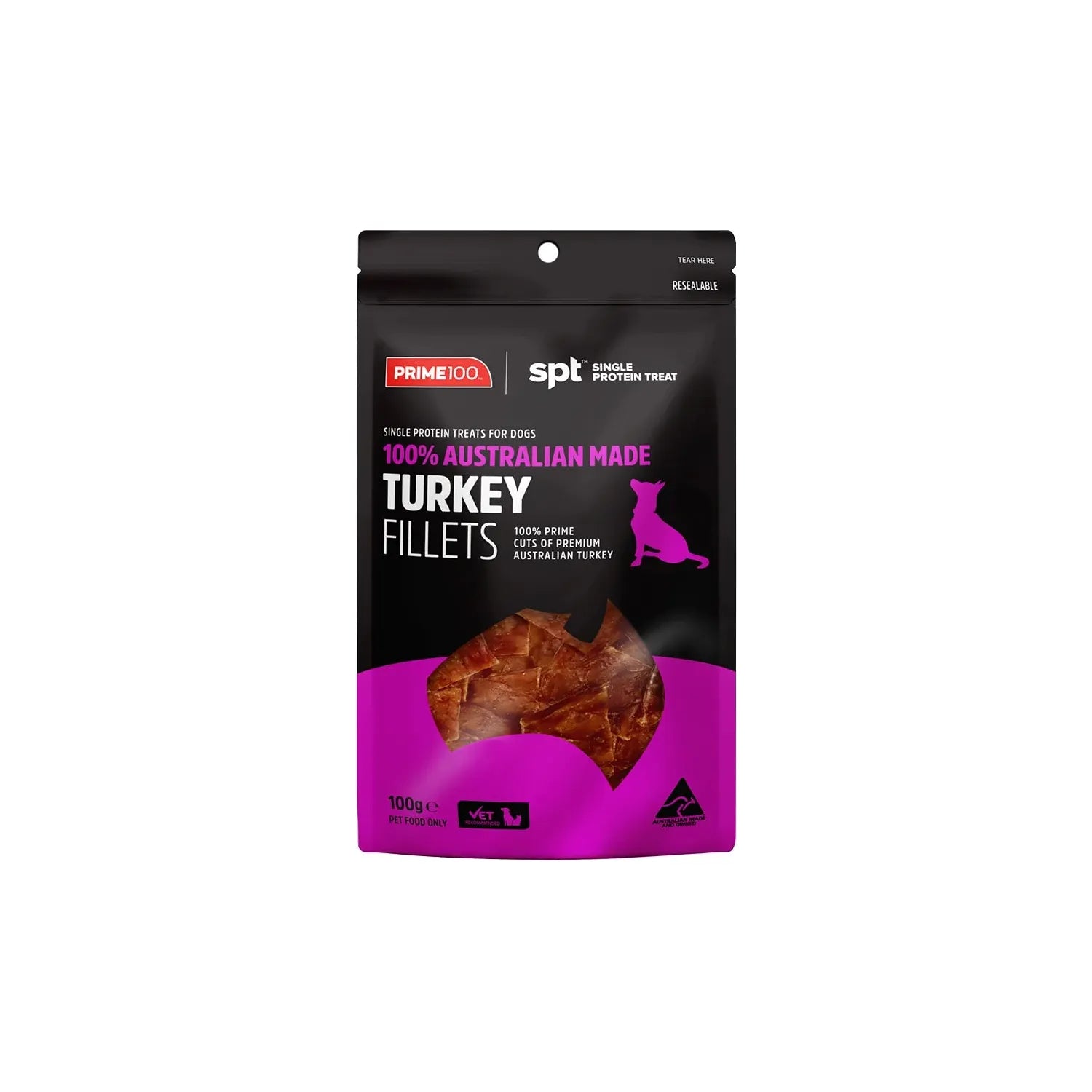  -Cost-effective dog foodPrim100 - SPT™ Fillet Turkey Dog Treats 100g