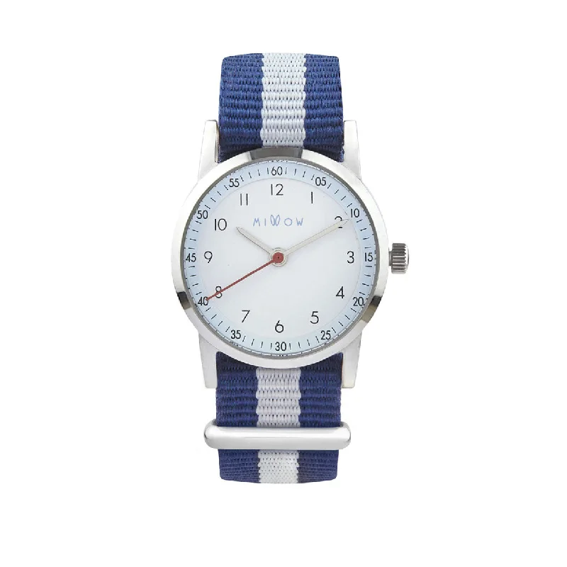 - Rabbit grass rack to prevent waste food boxMillow Ciel Blue Stripe Strap Watch