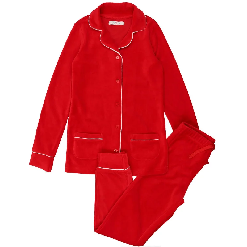 - Postoperative pet anti-licking Elizabethan collarCoco Blanc Brick Red Velour Grandpa Pajamas