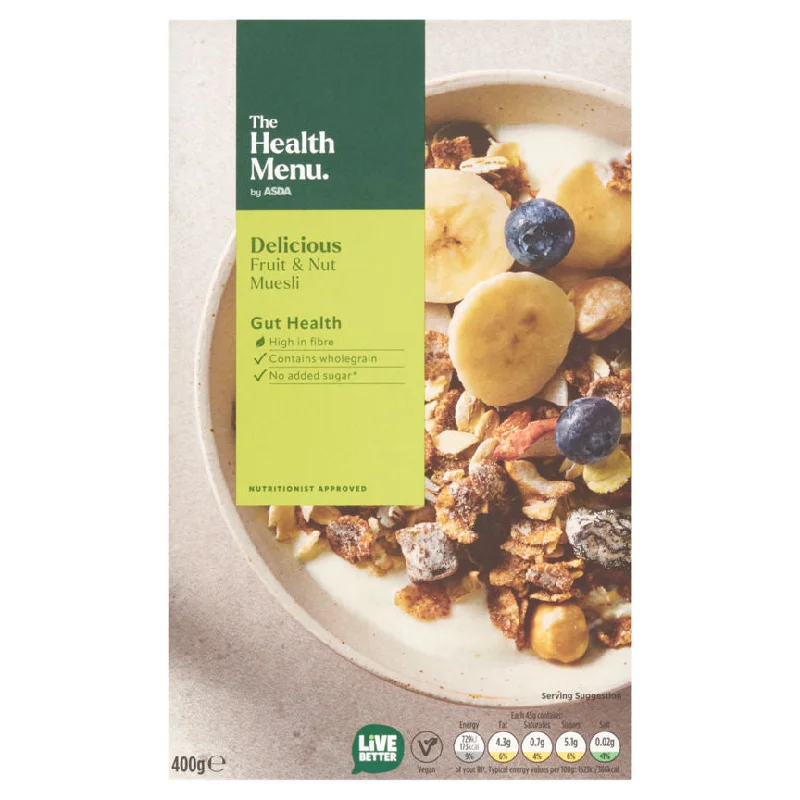 - Pet fence foldable indoorThe Health Menu by ASDA Delicious Fruit & Nut Muesli 400g