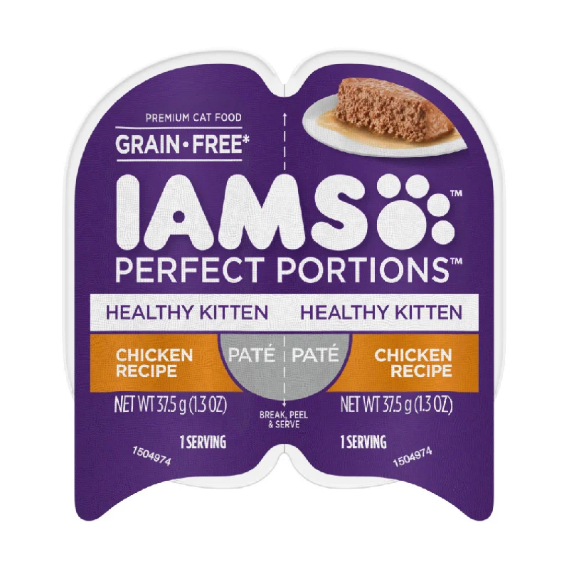    - Kitten food  IAMS Perfect Portions Grain Free Healthy Paté Kitten Wet Cat Food