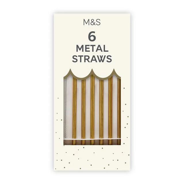 - Foldable and portable cat bagM&S Gold Metal Straws   6 per pack