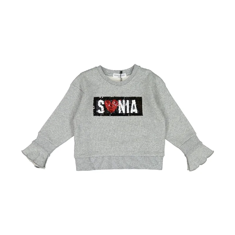 - Cat hair ball removal and hair removal creamSonia Rykiel Grey Lovely Reversible Sequin Sweatshirt