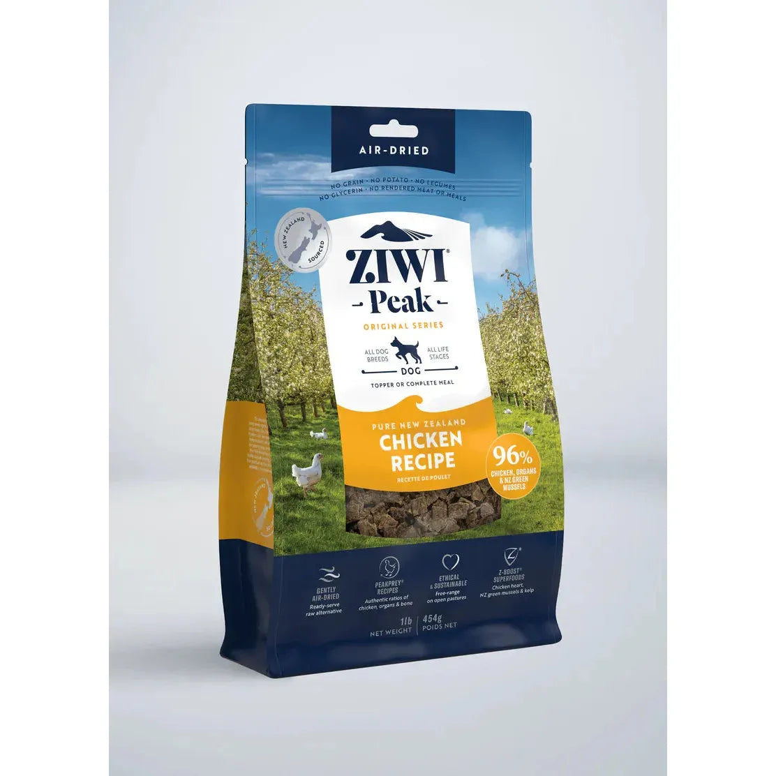  -Fish-containing dog foodZIWI Peak Dog Food Air Dried Free-Range Chicken Recipe