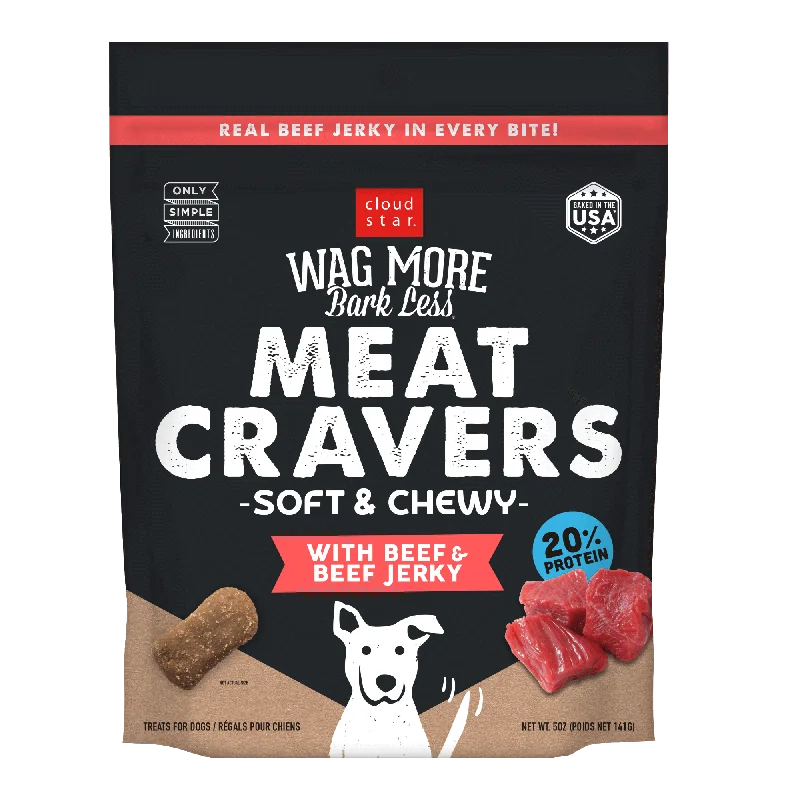 Pet ProductsCloud Star Wag More Bark Less Meat Cravers Soft & Chewy Beef (5-oz)