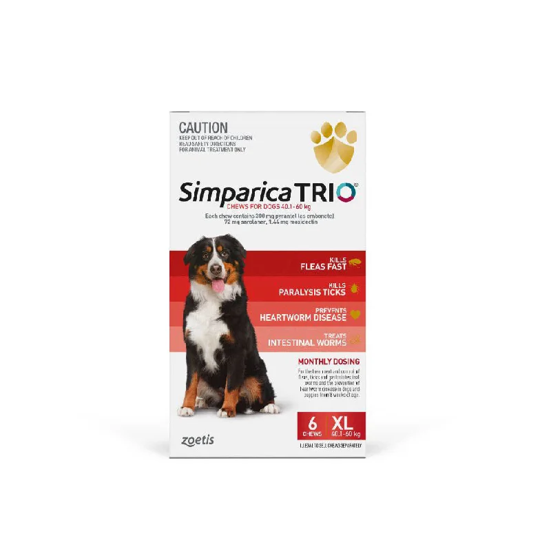 - Deodorizing cat litter tofu litterSimparica Trio Flea, Tick & Worming Treatment Very Large Dog 40.1 - 60kg 6 Pack