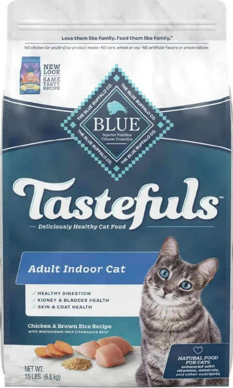 - Automatic temperature adjustment cat bedBlue Buffalo Tastefuls Adult Indoor Cat Chicken & Brown Rice Recipe Dry Food