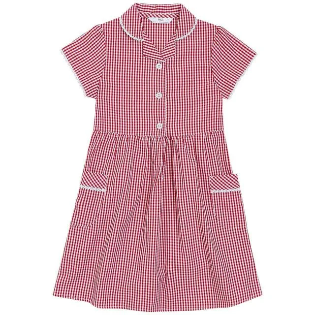 - Remote interactive pet feederM&S Girls Pure Cotton Gingham School Dress Red 3-12 Years