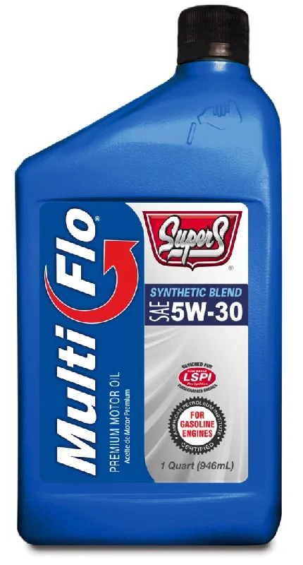 ---Smittys Supply Super S Multi-Flo Synthetic Blend Sae 5w-30 Sp/ Gf-6a Motor Oil 1 Qt.