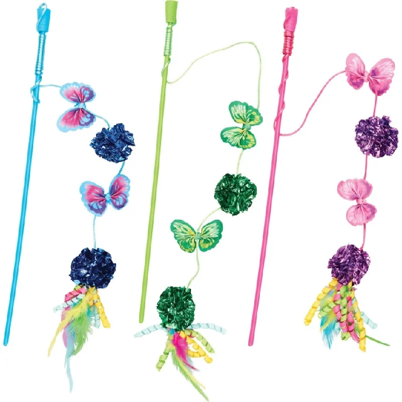 - Pet tear stain cleaning wipesSPOT BUTTERFLY MYLAR WAND (16 IN, ASSORTED)