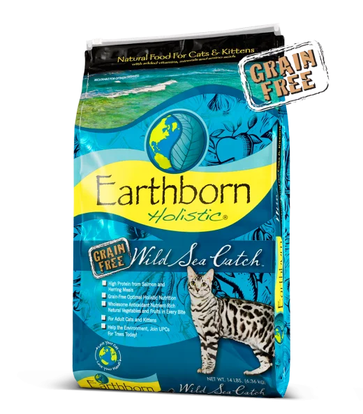    - How is Bricky cat food?  Earthborn Holistic® Grain-Free Wild Sea Catch™ Cat Food