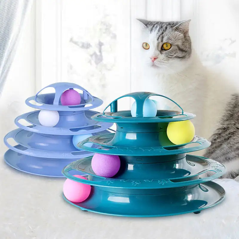 - Dog anti-slip matTower Track Toy for Cats