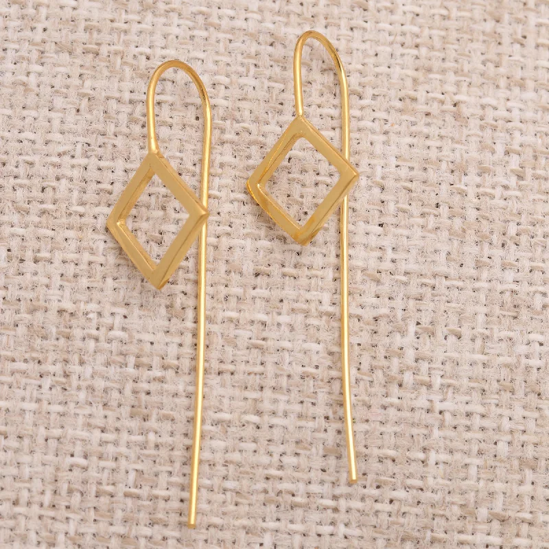  -Anti-slip claw protection raincoat FOR dogsSymmetrical Geometry Handmade Gold-Plated Drop Earrings