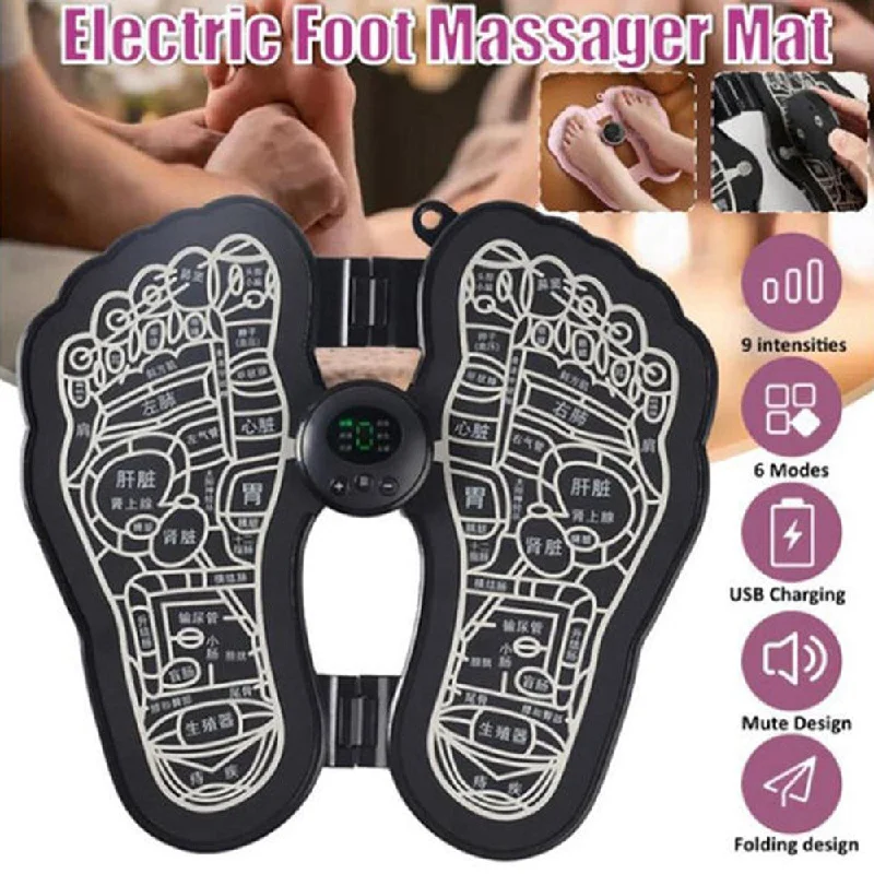 remove dead hair and dandruff, and promote pet skin health.Electric EMS Foot Massager Pad Foldable Foot massage USB Rechargeable Feet Circulation Massage Pad