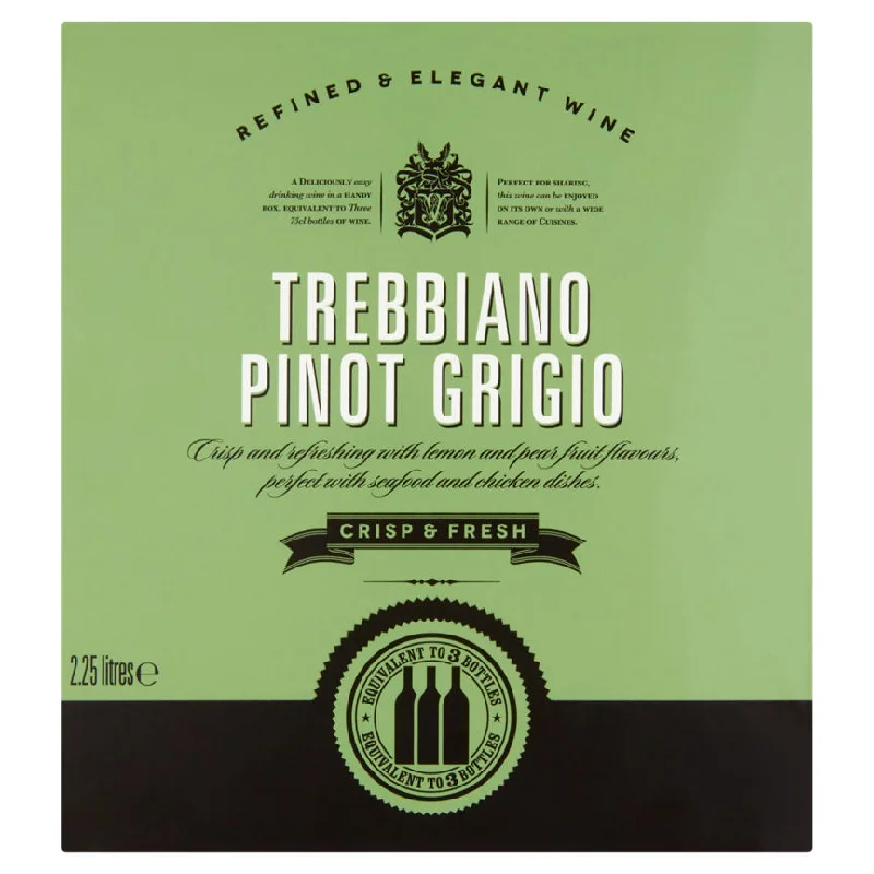 - Parrot climbing and standing wooden frameRefined & Elegant Wine Trebbiano Pinot Grigio 2.25 litres