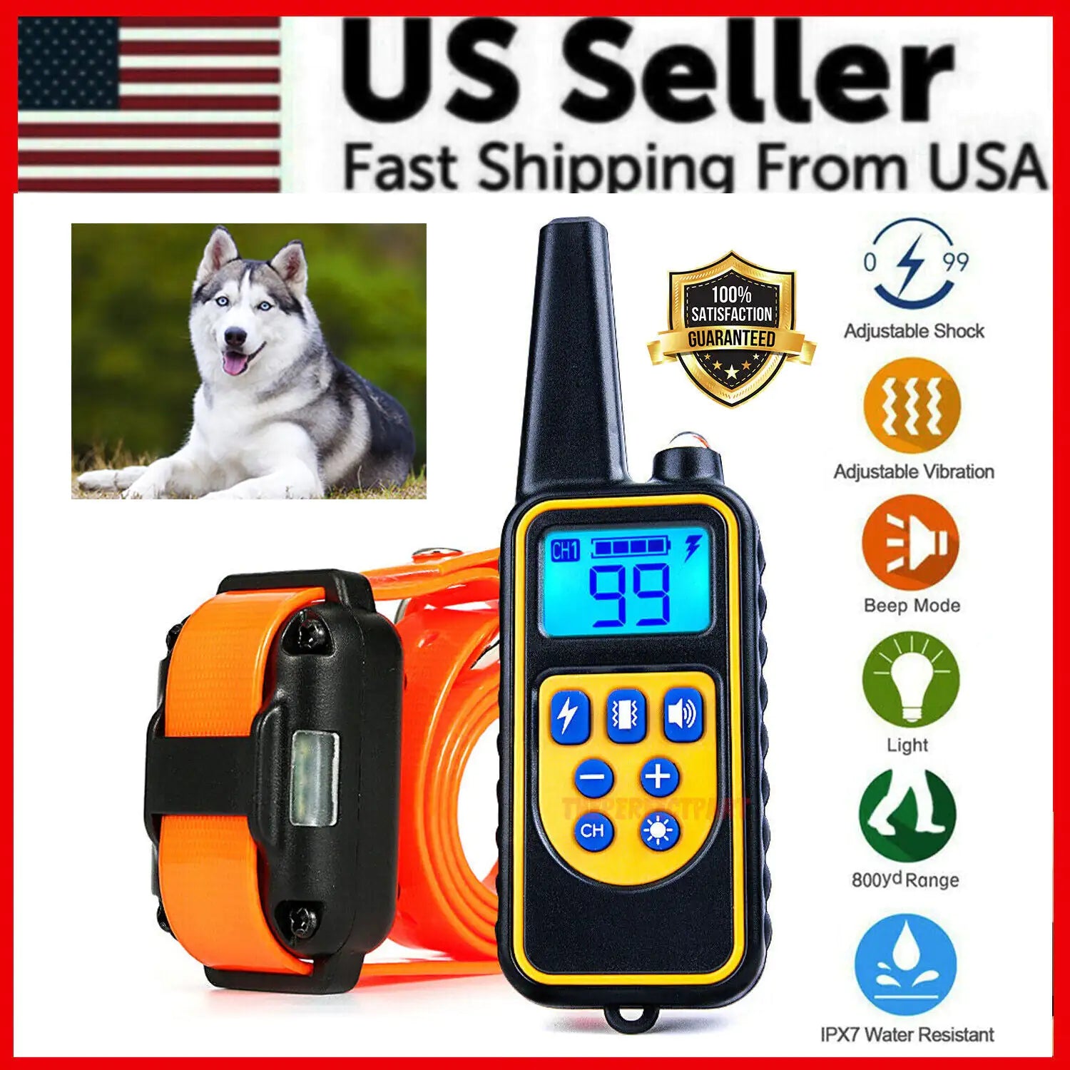 - Foldable and portable cat bag2700 FT Remote Dog Shock Training Collar Rechargeable Waterproof LCD Pet Trainer