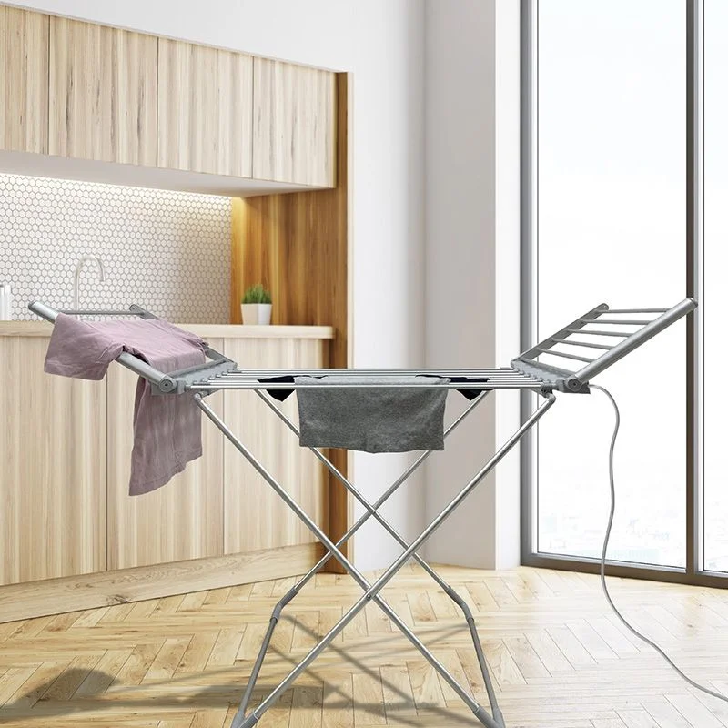 Pet ProductsWinged Heated Clothes Airer Folding Aluminium 147cm - 230W