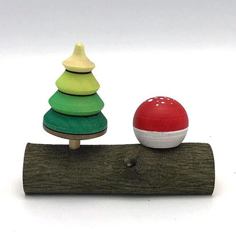 - Degradable pet feces bagmushroom and tree top on log