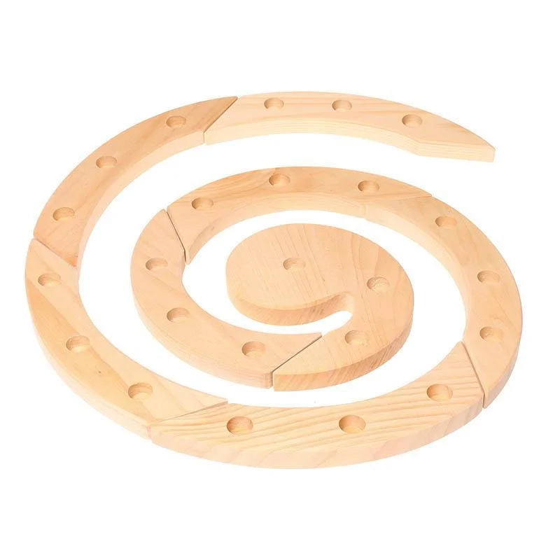 ---Grimm's wooden birthday and advent spiral - natural