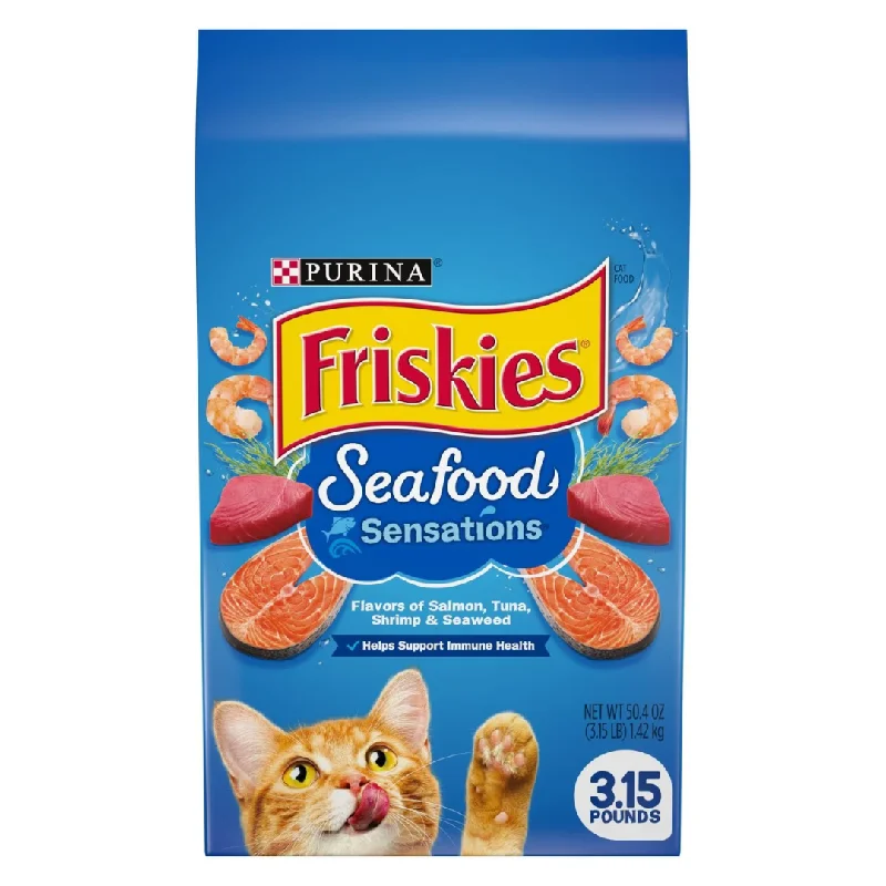    - Weight management cat food  Friskies Seafood Sensations Dry Cat Food