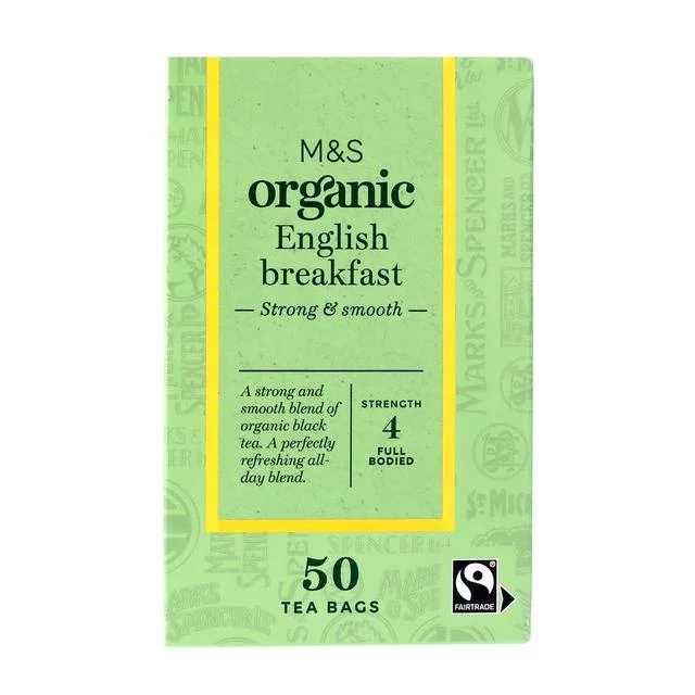 - Natural latex pet mattressM&S Organic English Breakfast Teabags   50 per pack