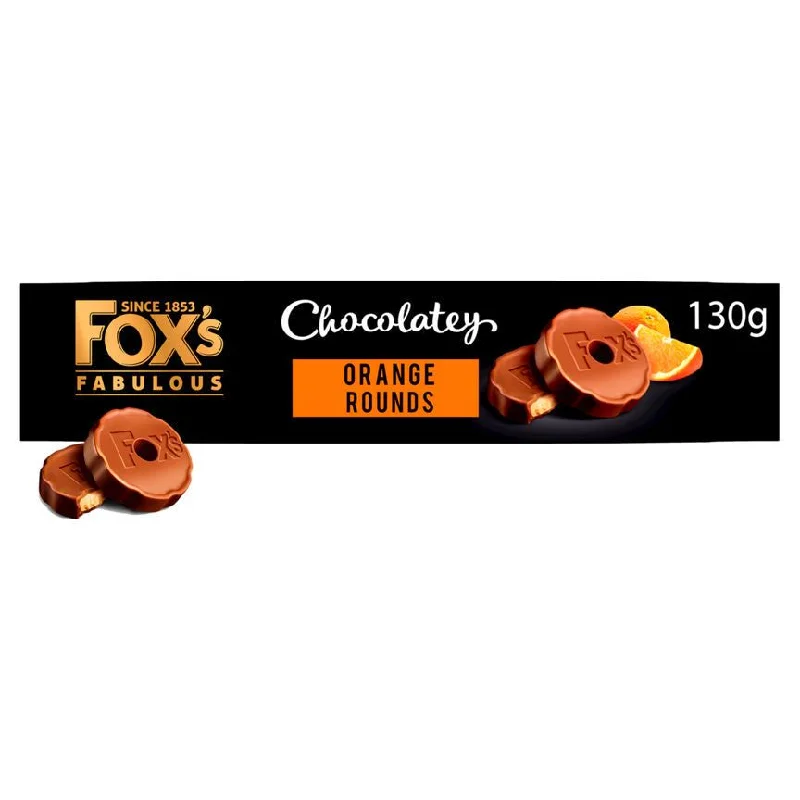 - Pet tear stain cleaning wipesFox's Limited Edition Fabulous Chocolatey Orange Rounds 130g