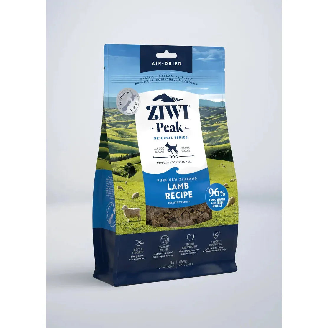 - Natural ingredient dog foodZIWI Peak Dog Food Air Dried Lamb Recipe