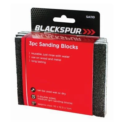 - Air box TSA certified check-inHand Sanding Blocks - Pack of 3 - By Blackspur