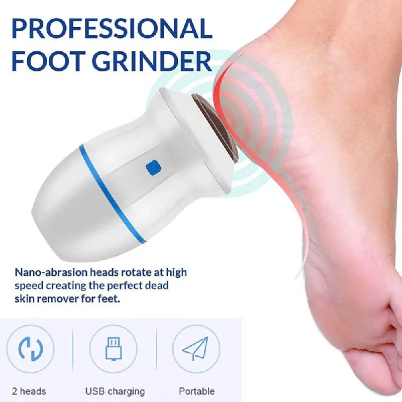 Pet grooming and cleaning products:(Net) Rechargeable Find Back Callus Remover With Built-In Vacuum Foot Grinder Machine Hard Crack Cleaning