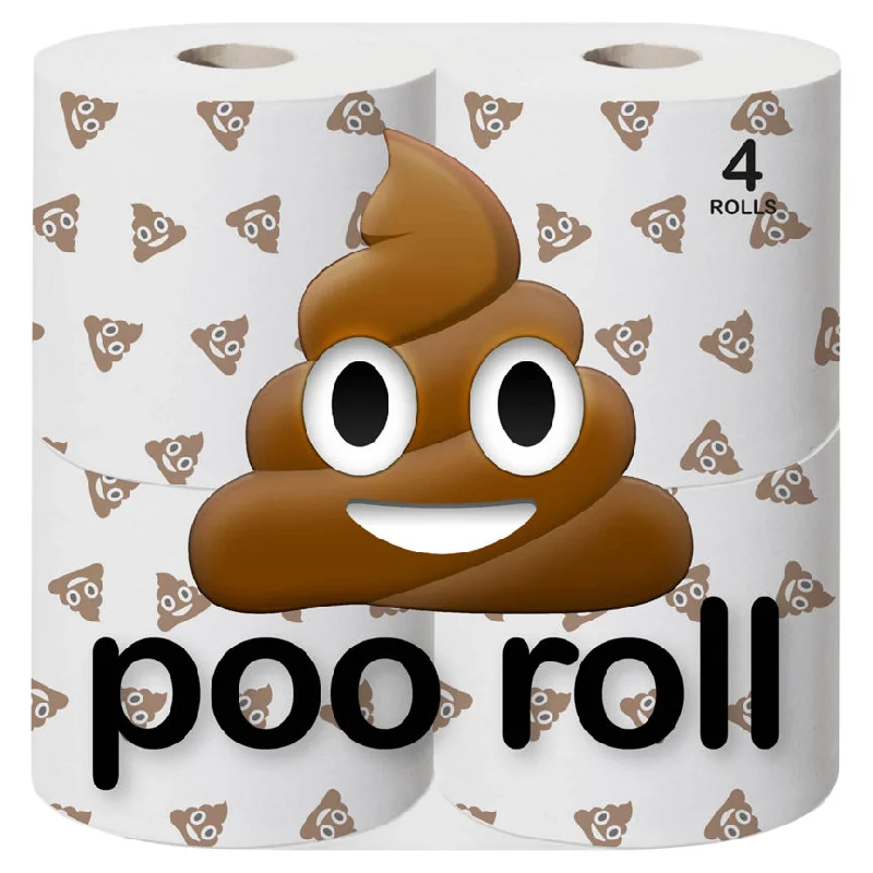 - ​​Christmas pet Christmas clothingReflections Decorated Poo Emoji Toilet Roll, 4 Rolls