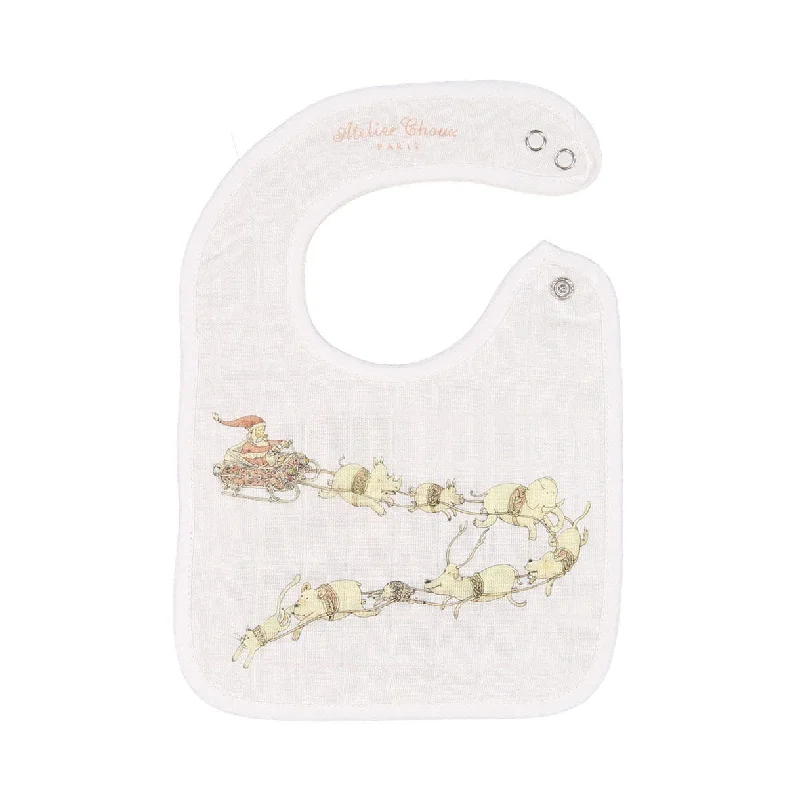 - Teething and chewing toys for puppiesAtelier Choux  Santas Sleigh Small Bib