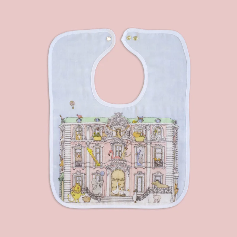 ---Atelier Choux  Monceau Mansion Large Bib (Gold Snaps)