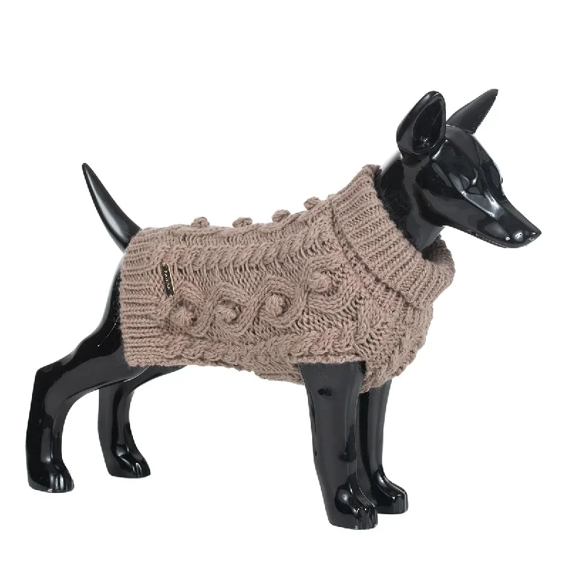 - Environmentally friendly pet toy recommendationsHandmade Knit Taupe Dog Sweater