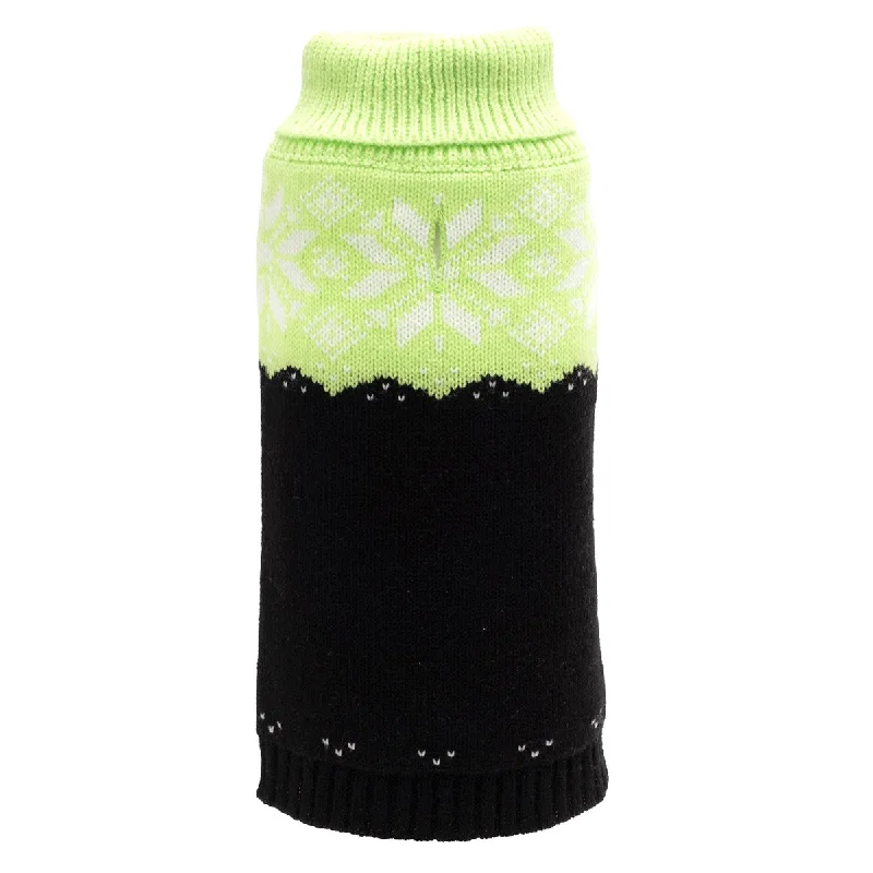  -Non-toxic pet toy recommendationsSnowtrails Dog Sweater Green/Black