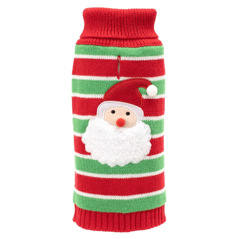 - Wooden pet toy recommendationsStripe Santa Dog Sweater