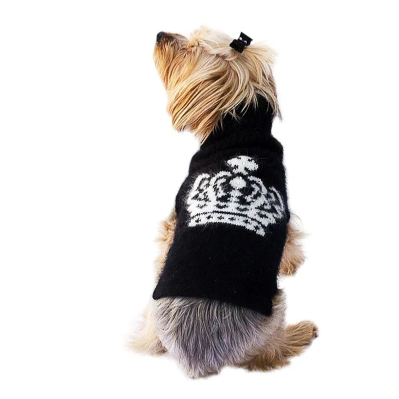 - Outdoor dog toy selectionDiana Turtleneck Dog Sweater Black/White