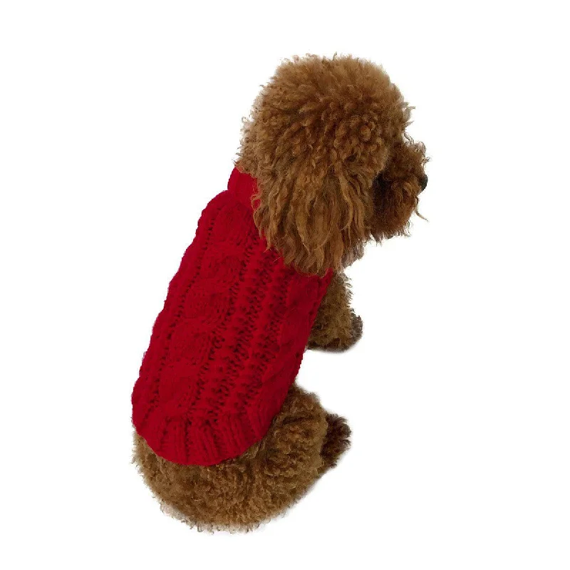 - Pet teething toy recommendationsIrish Isle Handknit Mock Neck Dog Sweater Red