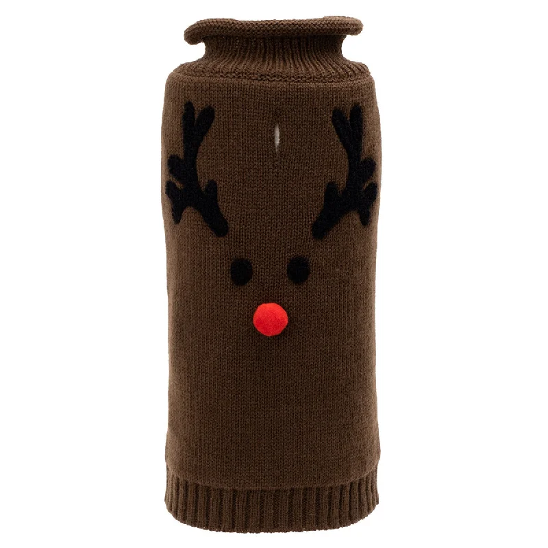 - Plush pet toy selectionReindeer Face Dog Sweater