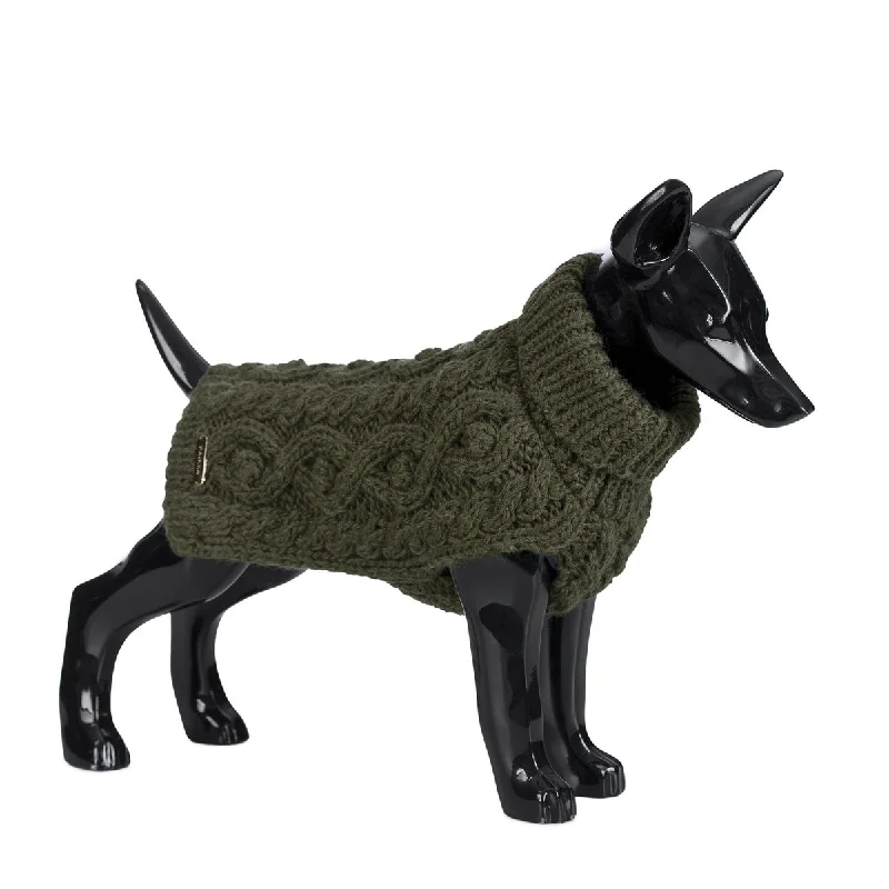 - Natural rubber pet toysHandmade Knit Green Dog Sweater